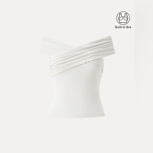 New OGL Eco-SkinKiss® Criss Cross Off Shoulder
New Airy Brami Top - White Size M